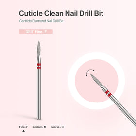 Utilisation de la foret de manucure sur des ongles