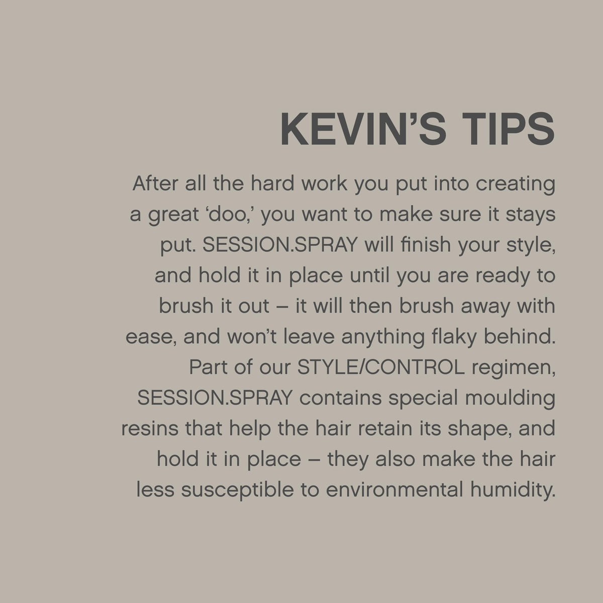 Utilisation de la laque fixante KEVIN.MURPHY sur cheveux bouclés