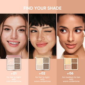 Utilisation de la palette JUDYDOLL sur le visage