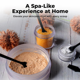 Utilisation de la spatule pour un masque facial