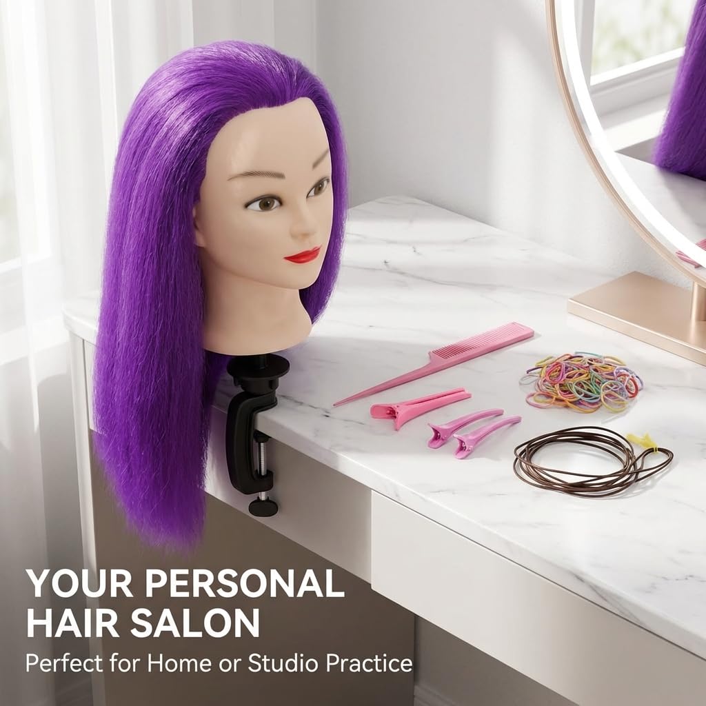 Utilisation de la tête de mannequin HAPOWELL pour le coiffage