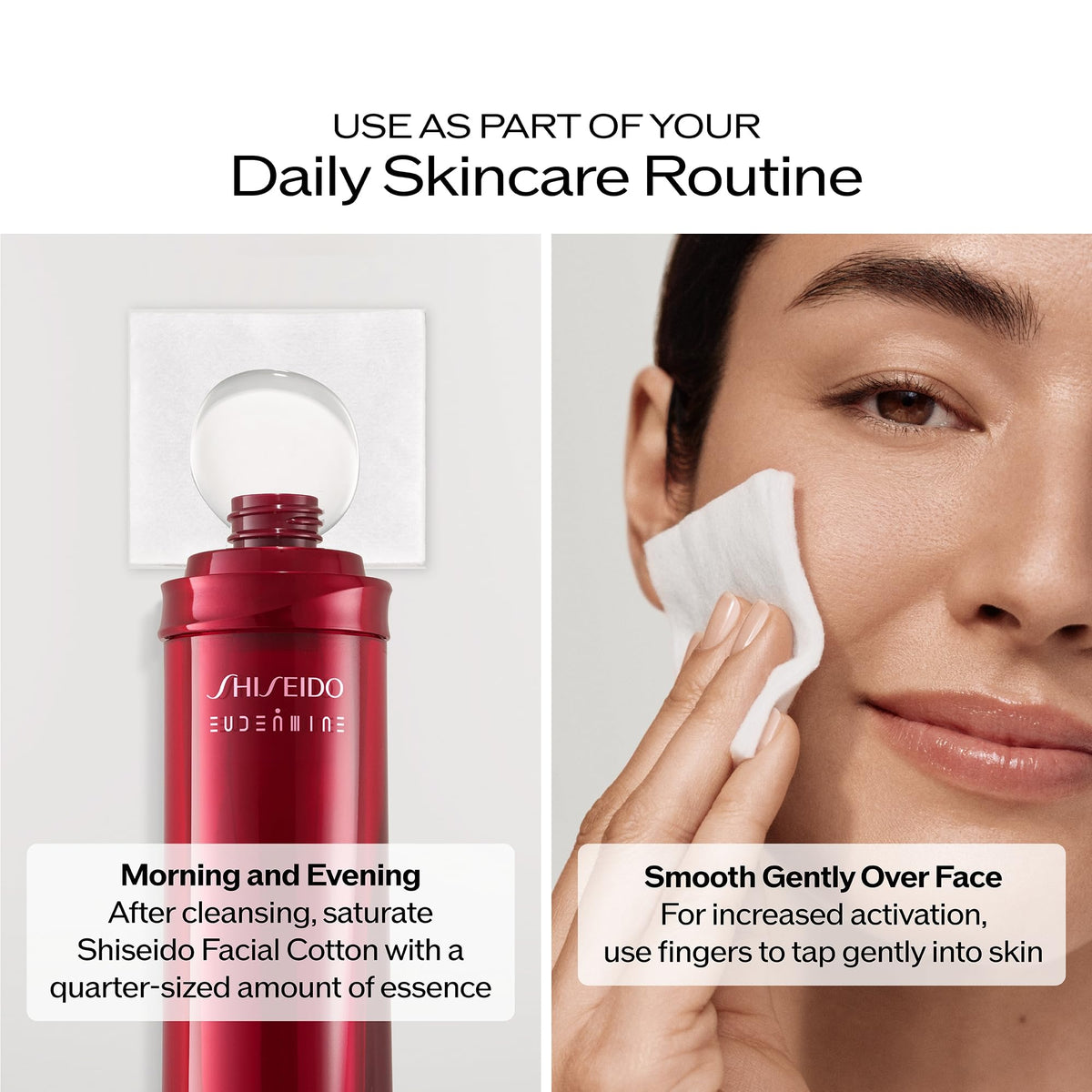Utilisation de Shiseido Eudermine Essence dans une routine de soins