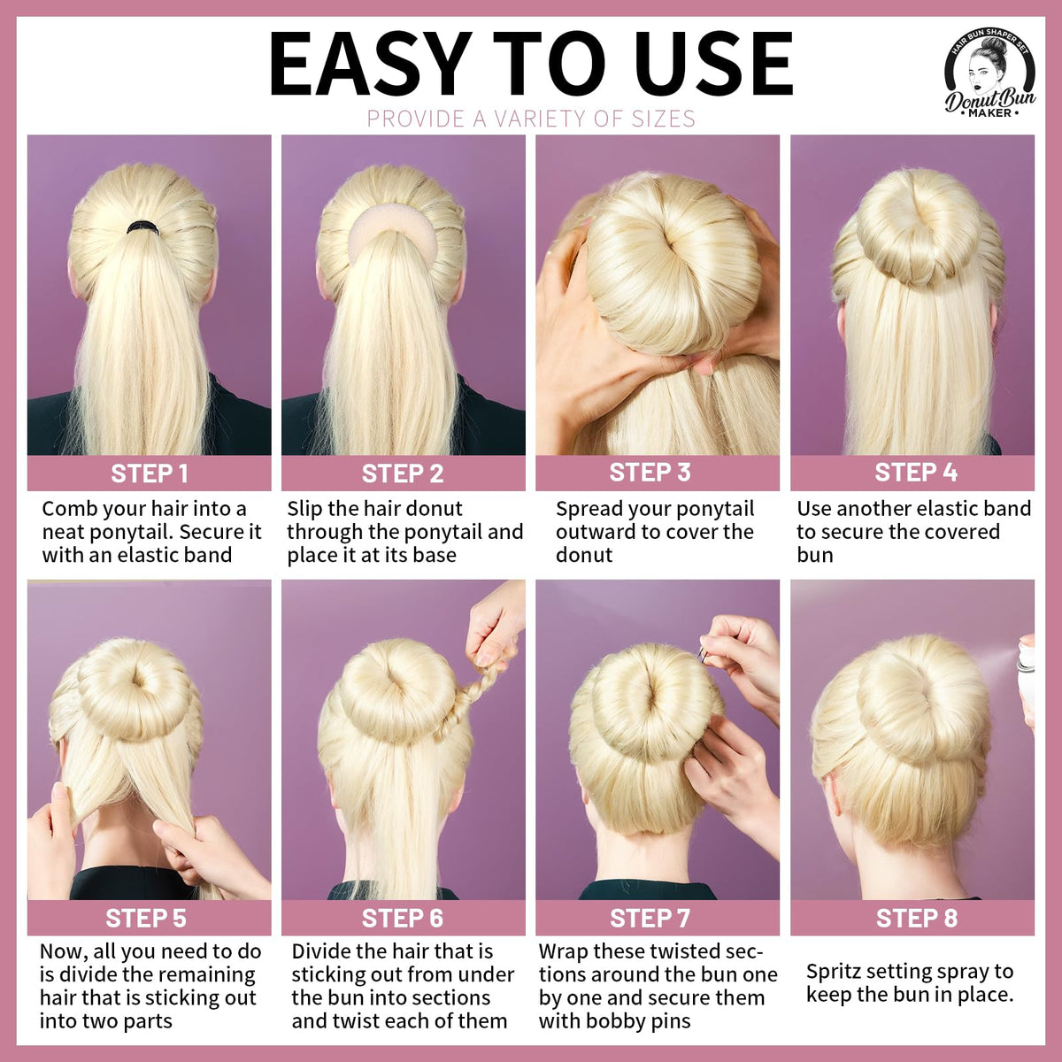 Utilisation des accessoires de chignon Teenitor pour un chignon de ballet