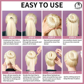 Utilisation des accessoires de chignon Teenitor pour un chignon de ballet