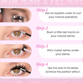 Utilisation des cils FADLASH avec des pinces