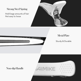 Utilisation des clips AIMIKE pour le coiffage des cheveux longs