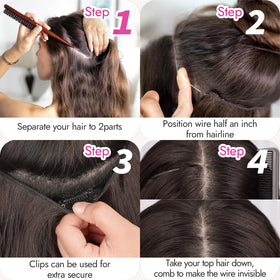 Utilisation des clips des extensions de cheveux KooKaStyle