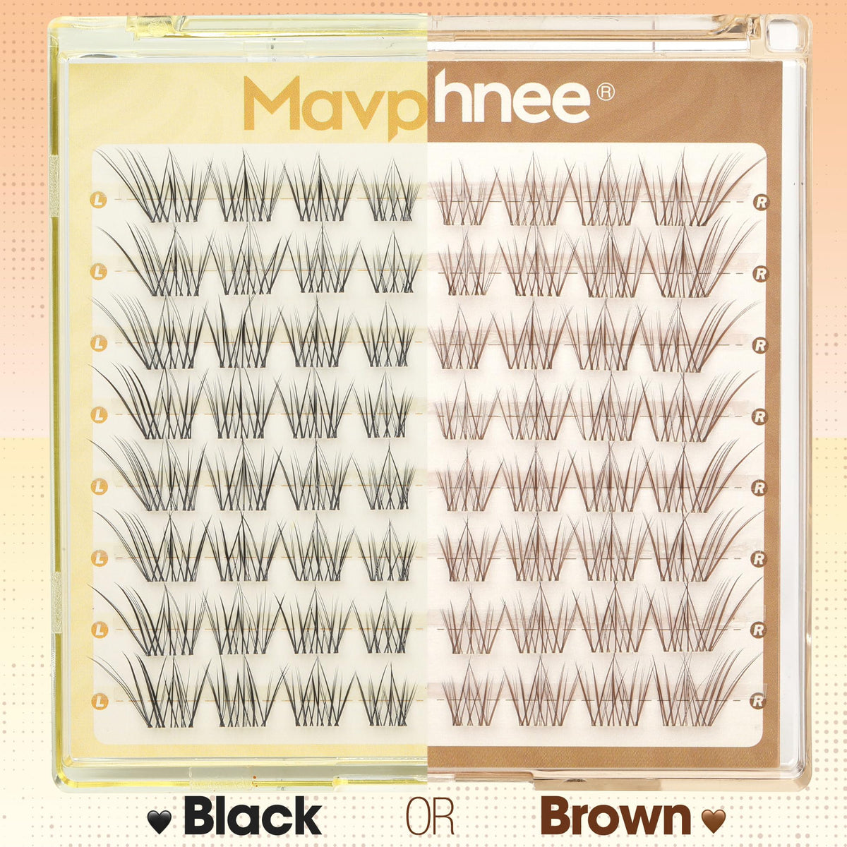 Utilisation des clusters de cils bruns pour un look quotidien