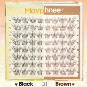 Utilisation des clusters de cils bruns pour un look quotidien