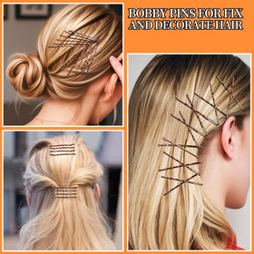 Utilisation des épingles à cheveux pour un chignon élégant