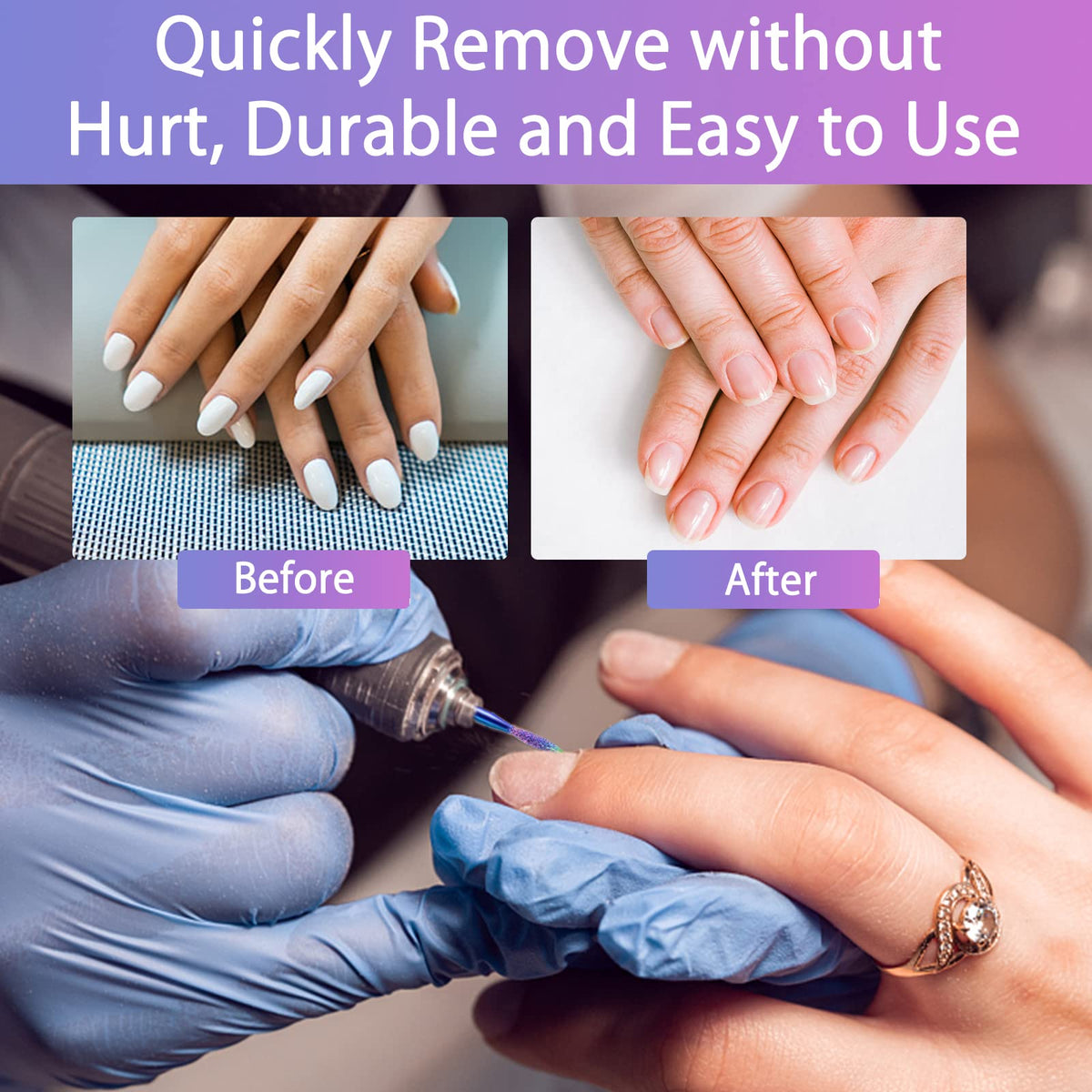 Utilisation des forets à ongles BQAN sur ongles artificiels
