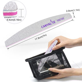 Utilisation des limes à ongles CANVALITE sur des ongles acryliques