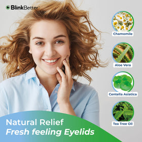 Utilisation des lingettes BlinkBetter pour un nettoyage des yeux