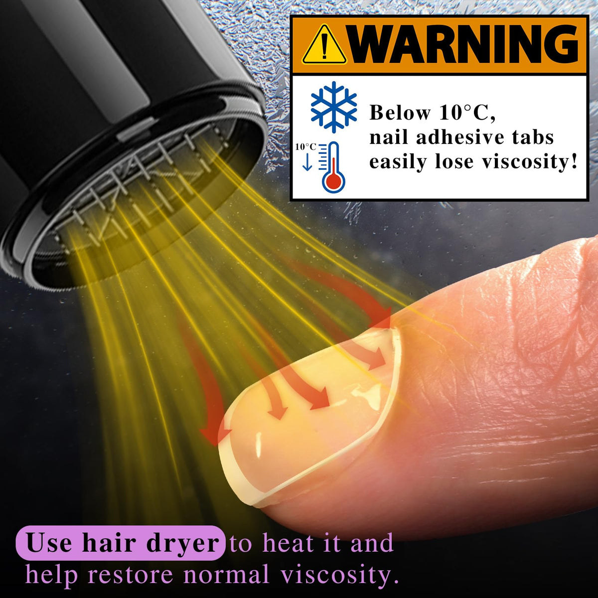Utilisation des onglets autocollants Teenitor sur des ongles pressés