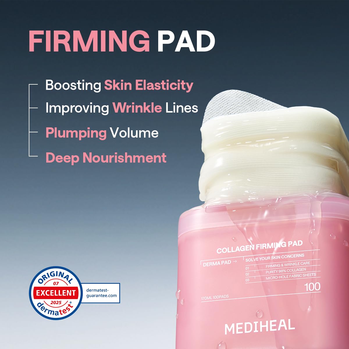 Utilisation des tampons MEDIHEAL sur le visage