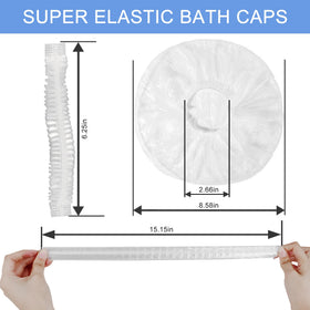 Utilisation du bonnet de douche Ceizioes comme couvre-chaussures