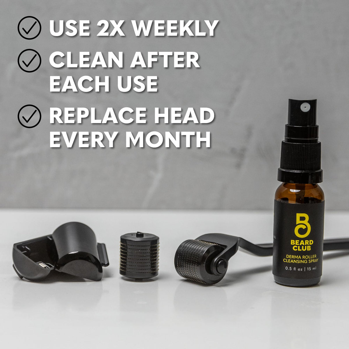 Utilisation du Derma Roller sur la barbe