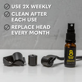 Utilisation du Derma Roller sur la barbe
