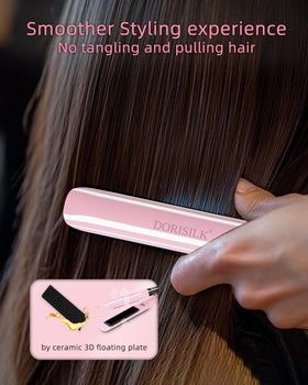 Utilisation du fer à lisser DORISILK pour créer des boucles