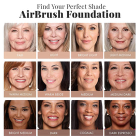 Utilisation du fond de teint Airbrush dans une routine de maquillage