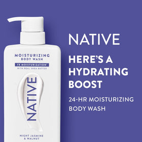 Utilisation du gel douche Native dans une douche