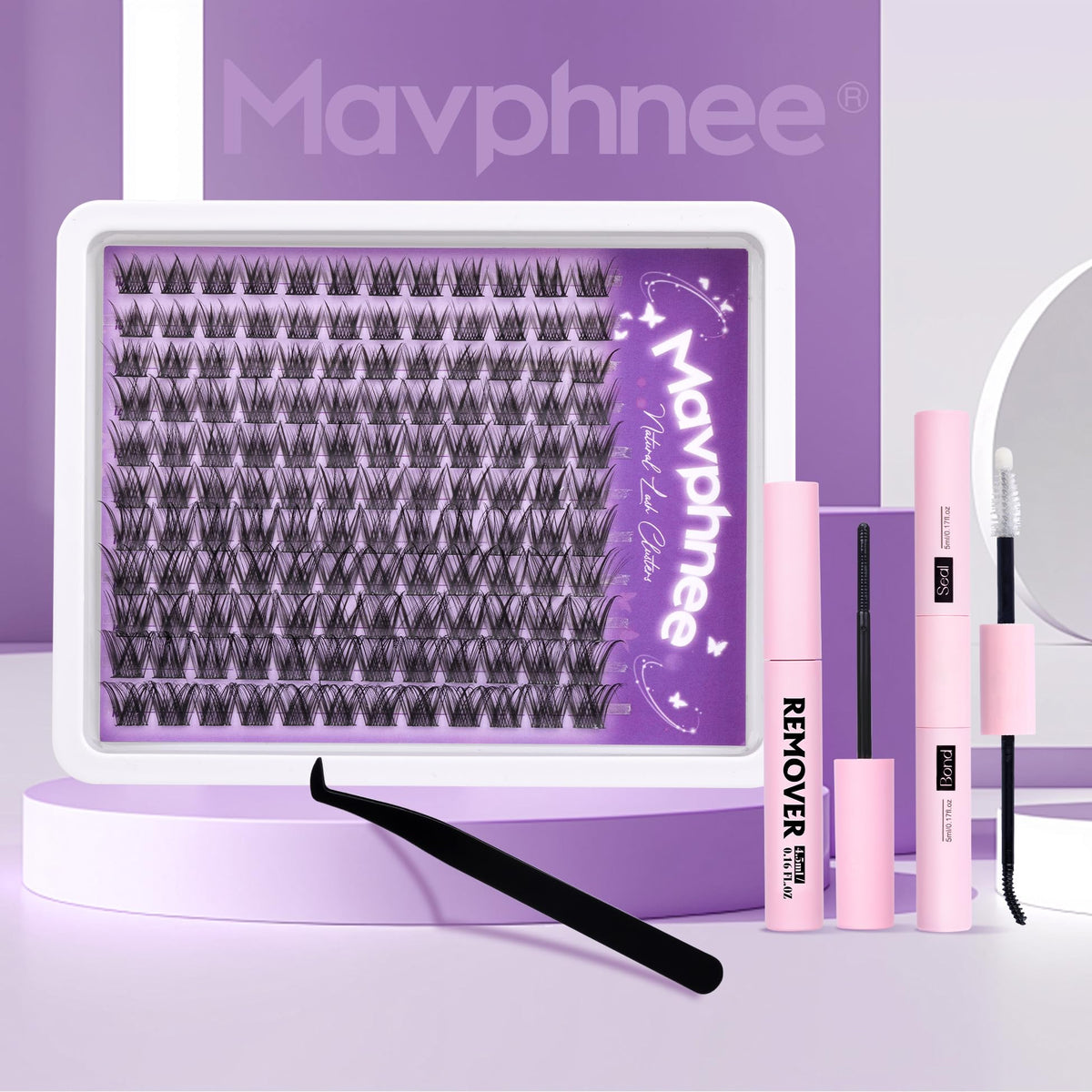 Utilisation du kit de cils Mavphnee pour un look naturel