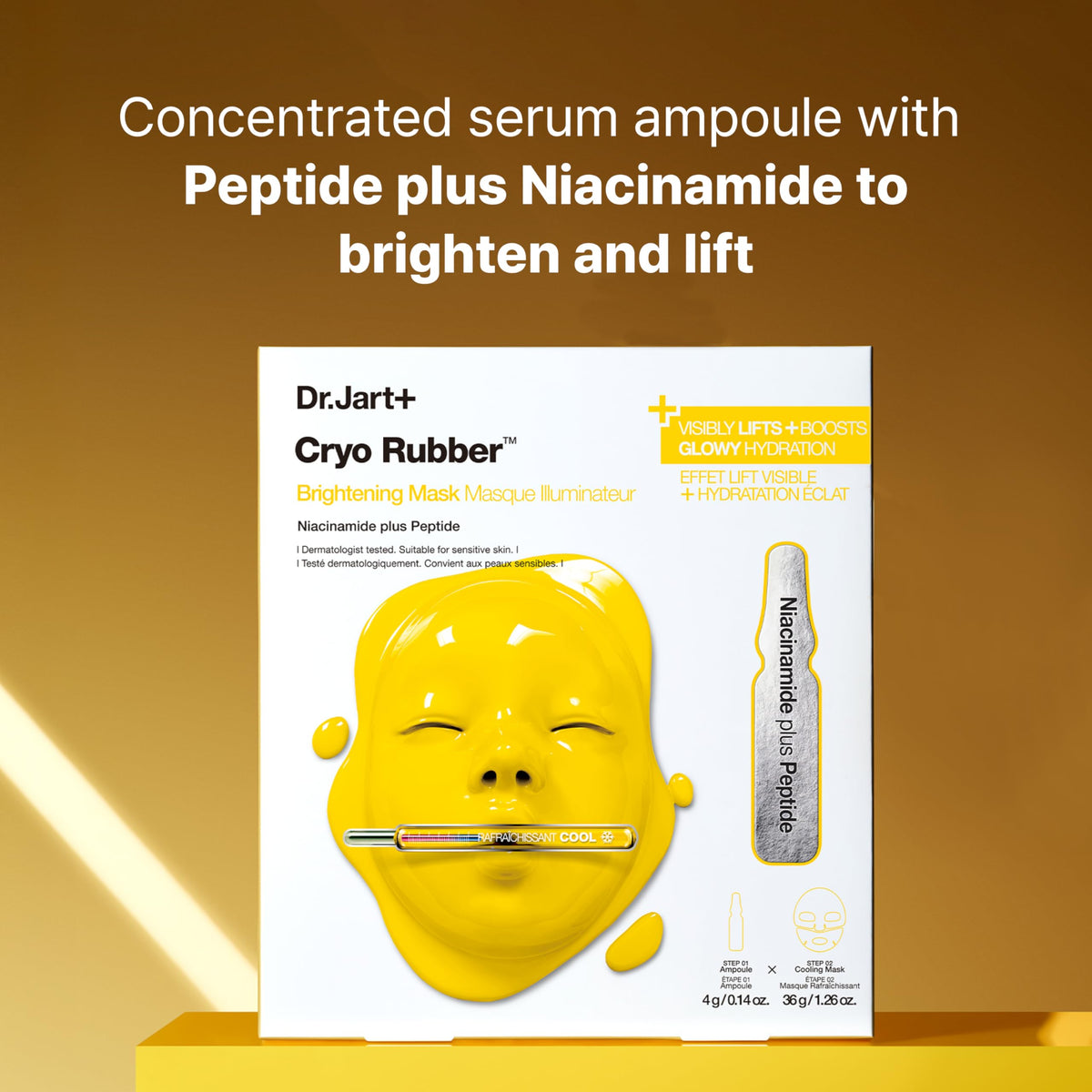 Utilisation du masque sur une peau fraîchement nettoyée