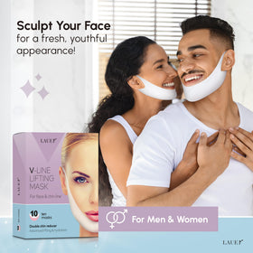 Utilisation du Masque V Lifting LAUER COSMETIC pendant un soin de beauté