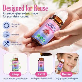 Utilisation du roller en quartz rose pour le visage