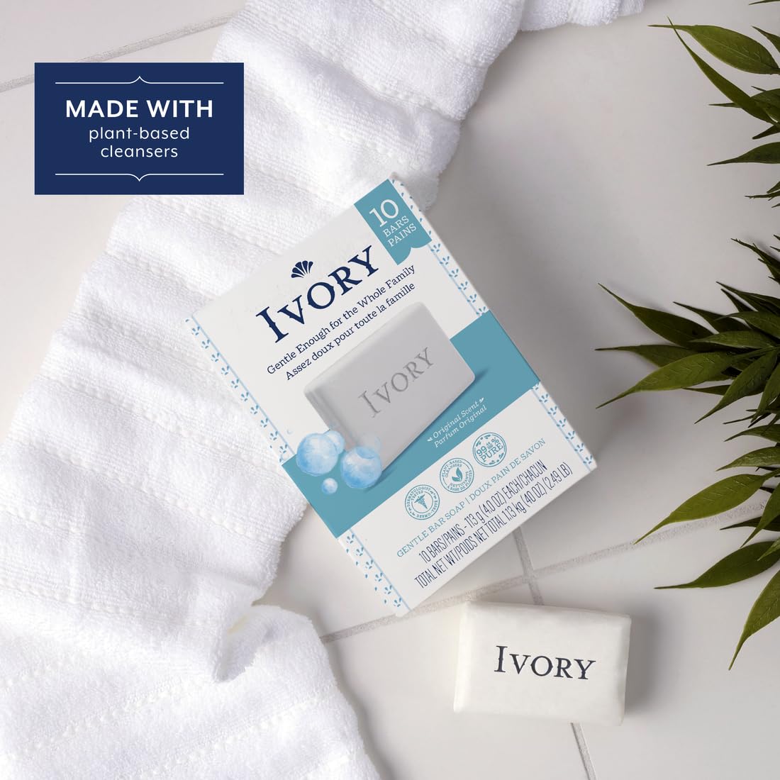 Utilisation du savon Ivory Bar Original dans une salle de bain