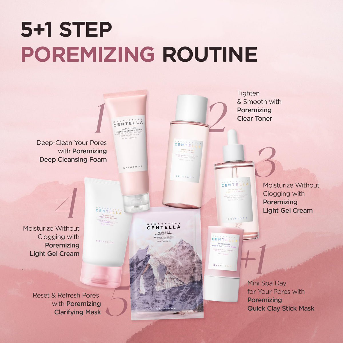 Utilisation du sérum SKIN1004 Centella Poremizing