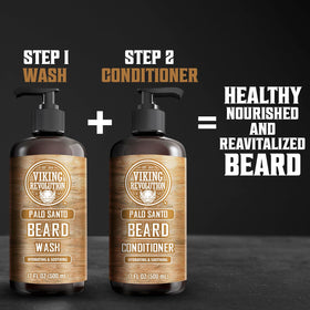 Utilisation du set de barbe Viking Revolution dans une salle de bain