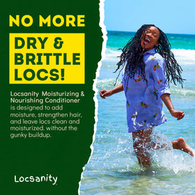 Utilisation du shampooing et après-shampooing Locsanity sur des locs
