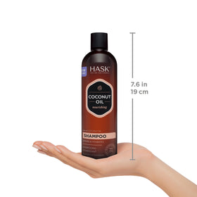 Utilisation du shampooing HASK à la Noix de Coco