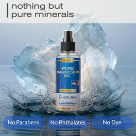 Utilisation du spray d'huile de magnésium sur les jambes