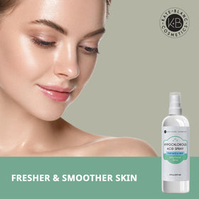 Utilisation du spray hypochloreux sur le visage après le sport