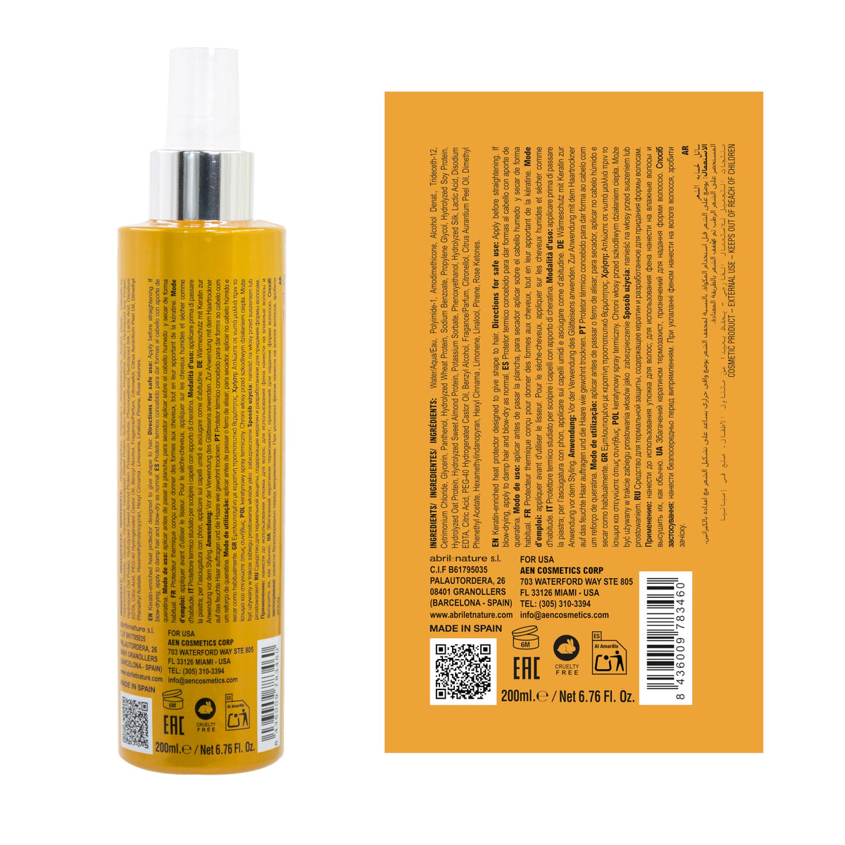 Utilisation du spray thermique avec un lisseur