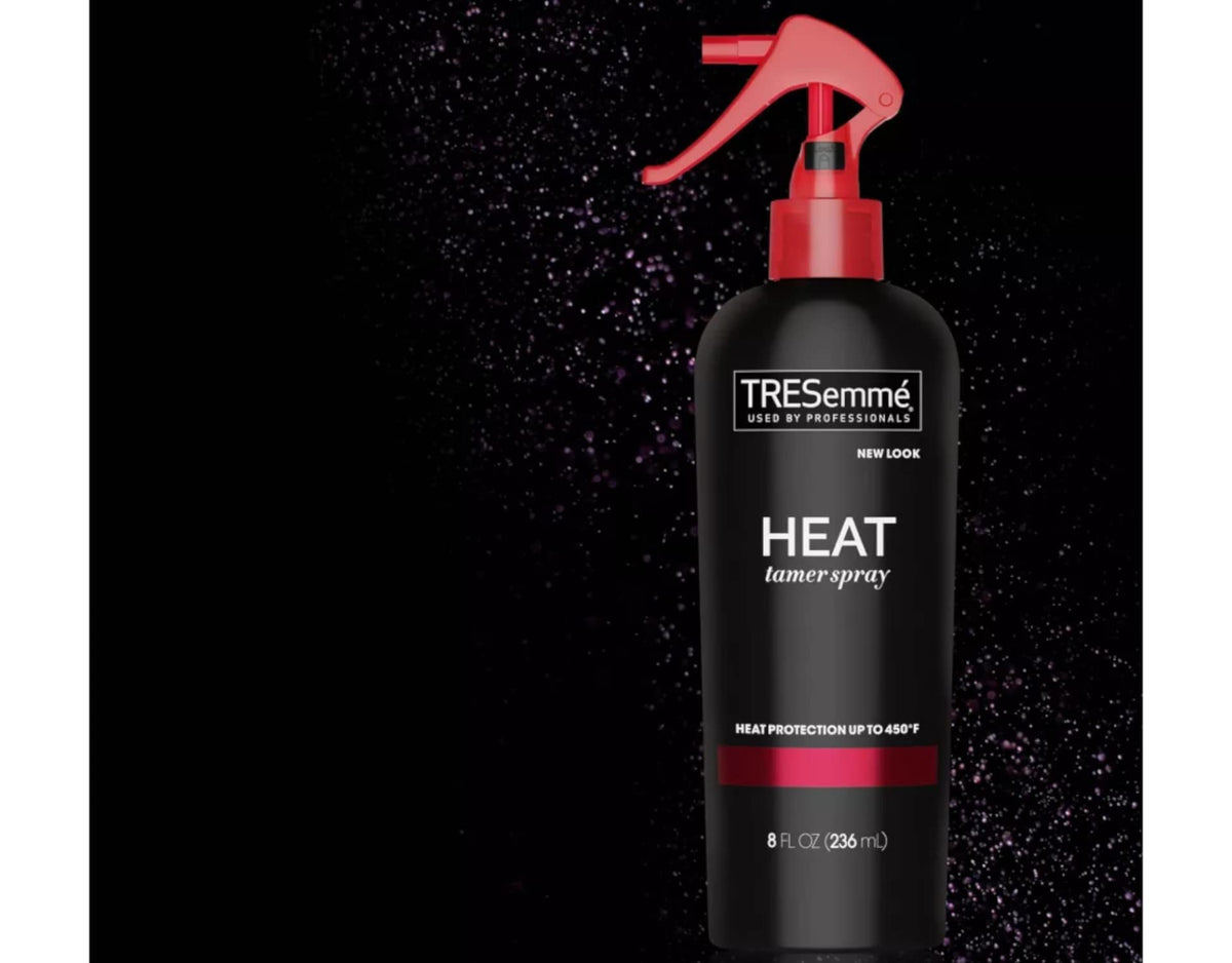 Utilisation du Spray Thermique Tamer TRESemmé sur cheveux