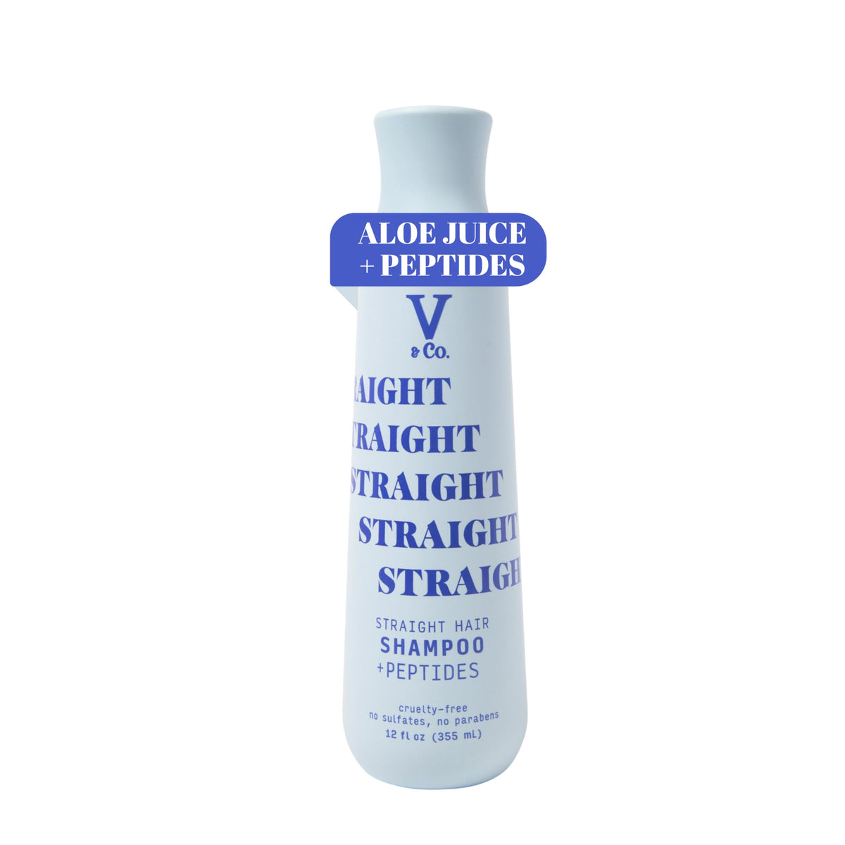 V&CO Shampoing Hydratant Cheveux Lisses 414g vue de face