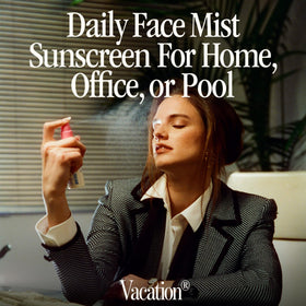 VACATION Mini Super Spritz SPF 50 spray solaire visage, packaging