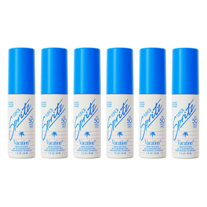 VACATION Mini Super Spritz SPF 50 spray solaire visage, vue avant