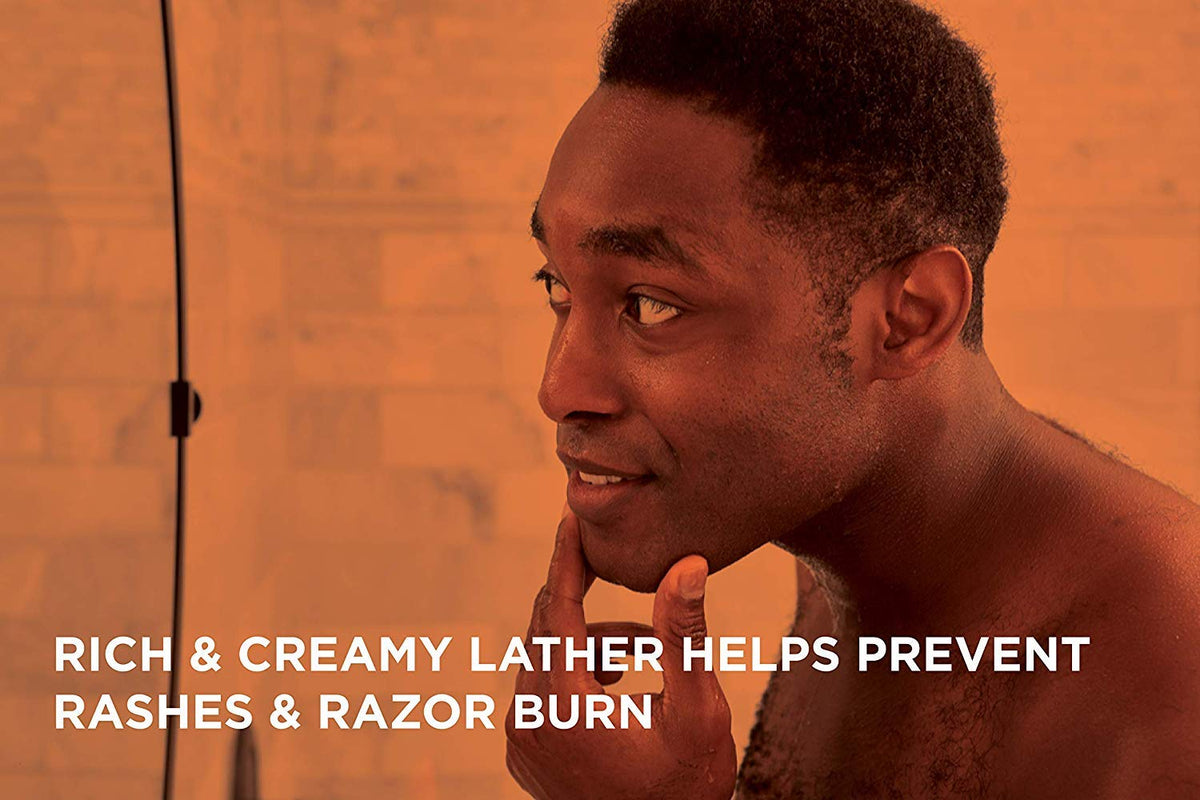 Van Der Hagen Shave Butter sur une peau rasée