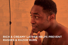 Van Der Hagen Shave Butter sur une peau rasée