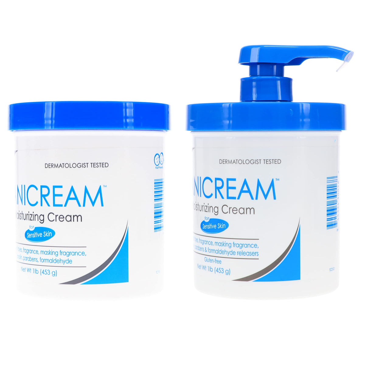 Vanicream Crème Hydratante 1 lb, pot bonus à côté
