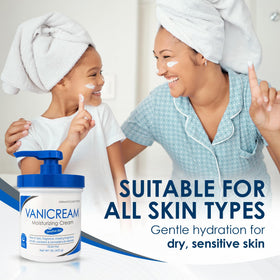 Vanicream Crème Hydratante 530g en utilisation après la douche