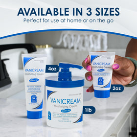 Vanicream Crème Hydratante 530g montrant le distributeur en gros plan