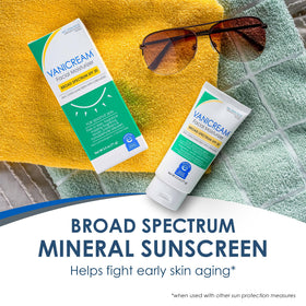 Vanicream Crème Hydratante SPF 30 application sur la peau