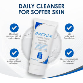 Vanicream Nettoyant Doux Visage 91g, utilisation en routine de soins