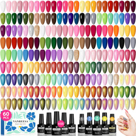 VANREESA Kit de Vernis à Ongles Gel avec 55 couleurs et accessoires