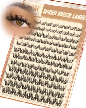 Vanssymunlin Spider Glosa Fluffy Lash Clusters avant avec texture aérée